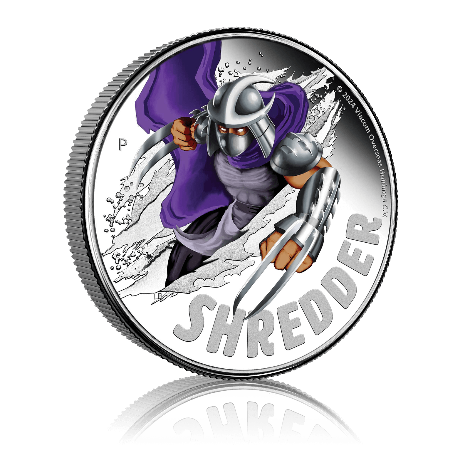 1oz Silver Teenage Mutant Ninja Turtles Shredder (2024) 4